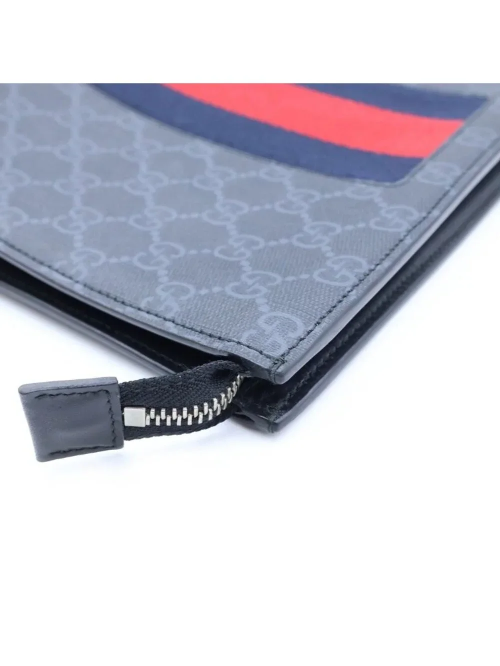 Gucci GG Supreme Clutch Leather Black